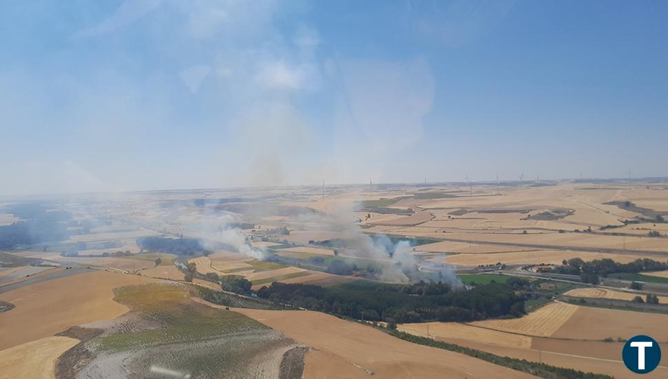 Las chispas de un tren provocan un incendio de nivel 2 en Buniel