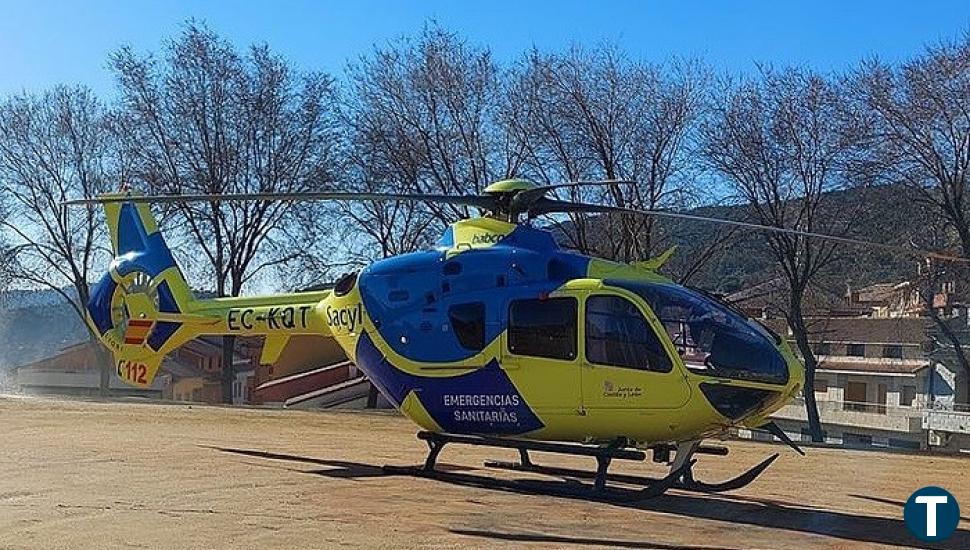 Tres heridos, dos de ellos graves, en un choque entre un turismo y un camión en Rubena