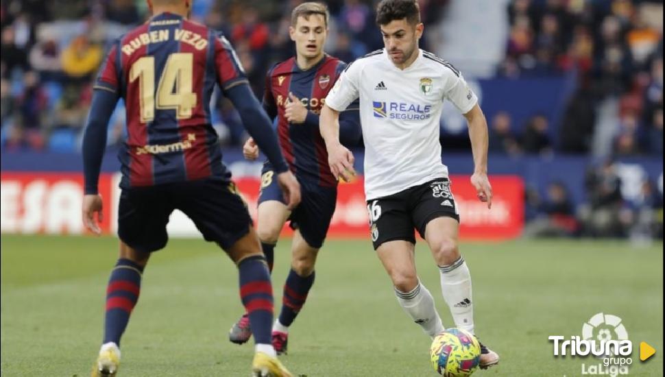 1-0. El Levante, de penalti, derriba la muralla del Burgos