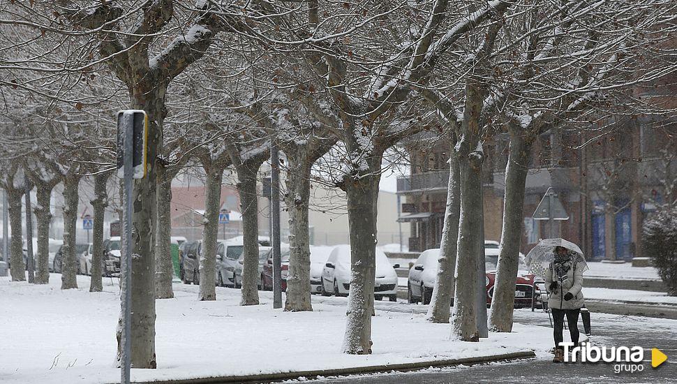 Aviso amarillo por nevadas este miércoles en tres provincias de Castilla y León 