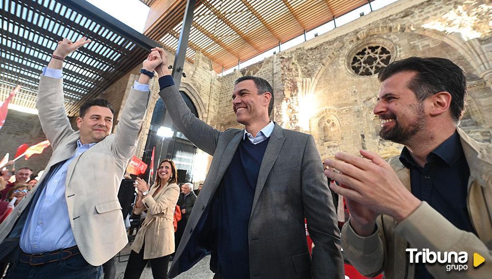 Pedro Sánchez defiende en Burgos los logros de su política económica y la paz social alcanzada 