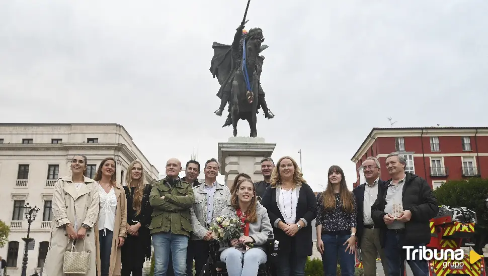 La ciudad de Burgos rinde homenaje a la triple medallista paralímpica Marta Fernández