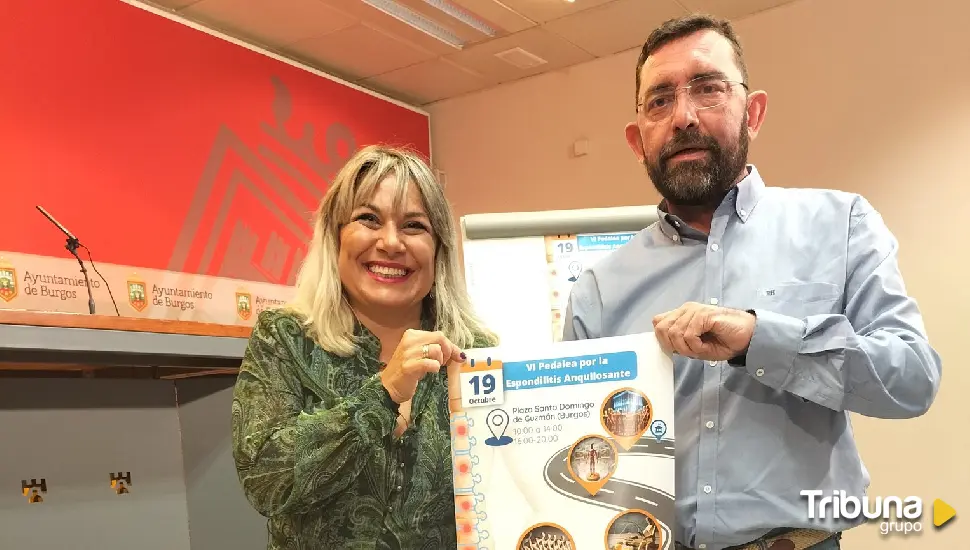 Burgos celebra una pedalada solidaria a favor de los enfermos de Espondilitis Anquilosante