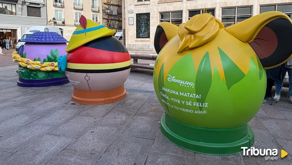 El Ayuntamiento de Burgos y Ecovidrio animan a reciclar con personajes de Disney