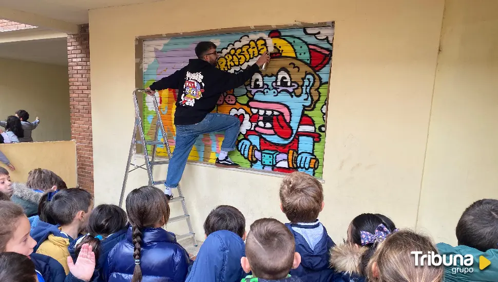 El Arte Urbano se vive en el Colegio Maristas con Juay