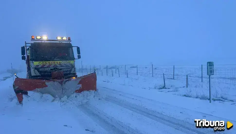 Tres puertos cerrados en Burgos por nieve 