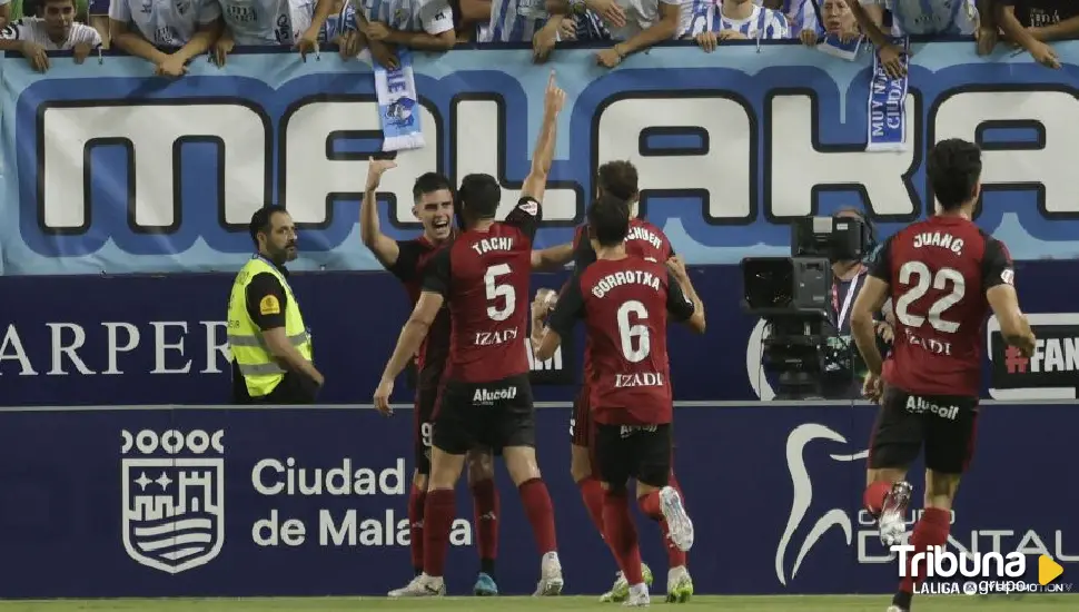 1-1. El Málaga rescata un punto ante un buen Mirandés que rozó el triunfo