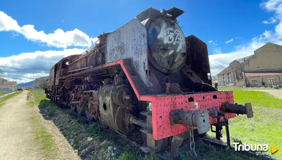 Una locomotora de vapor Mikado se suma a la Lista Roja del Patrimonio en Burgos